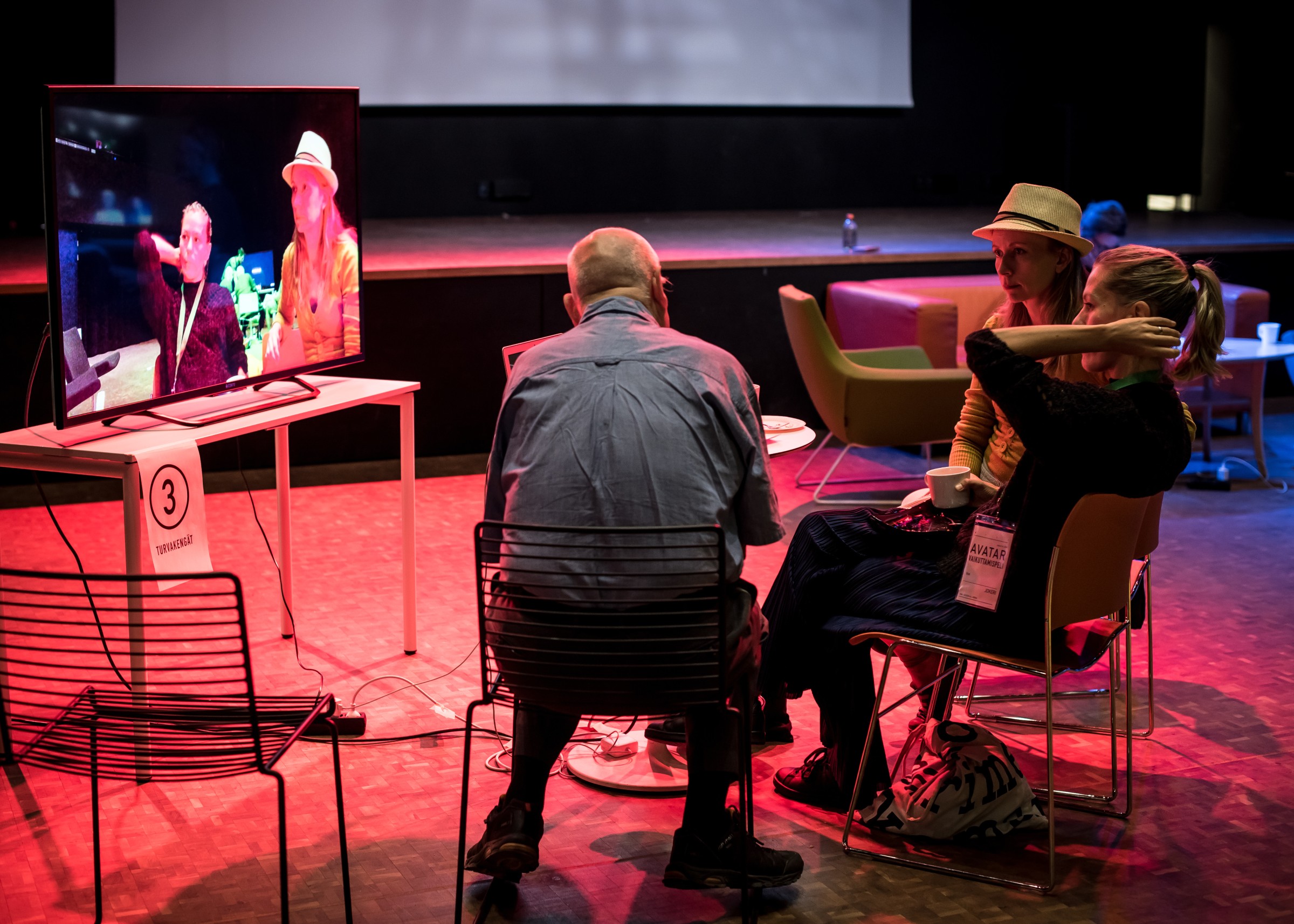 Avatar Game event and home base of the red group for safety