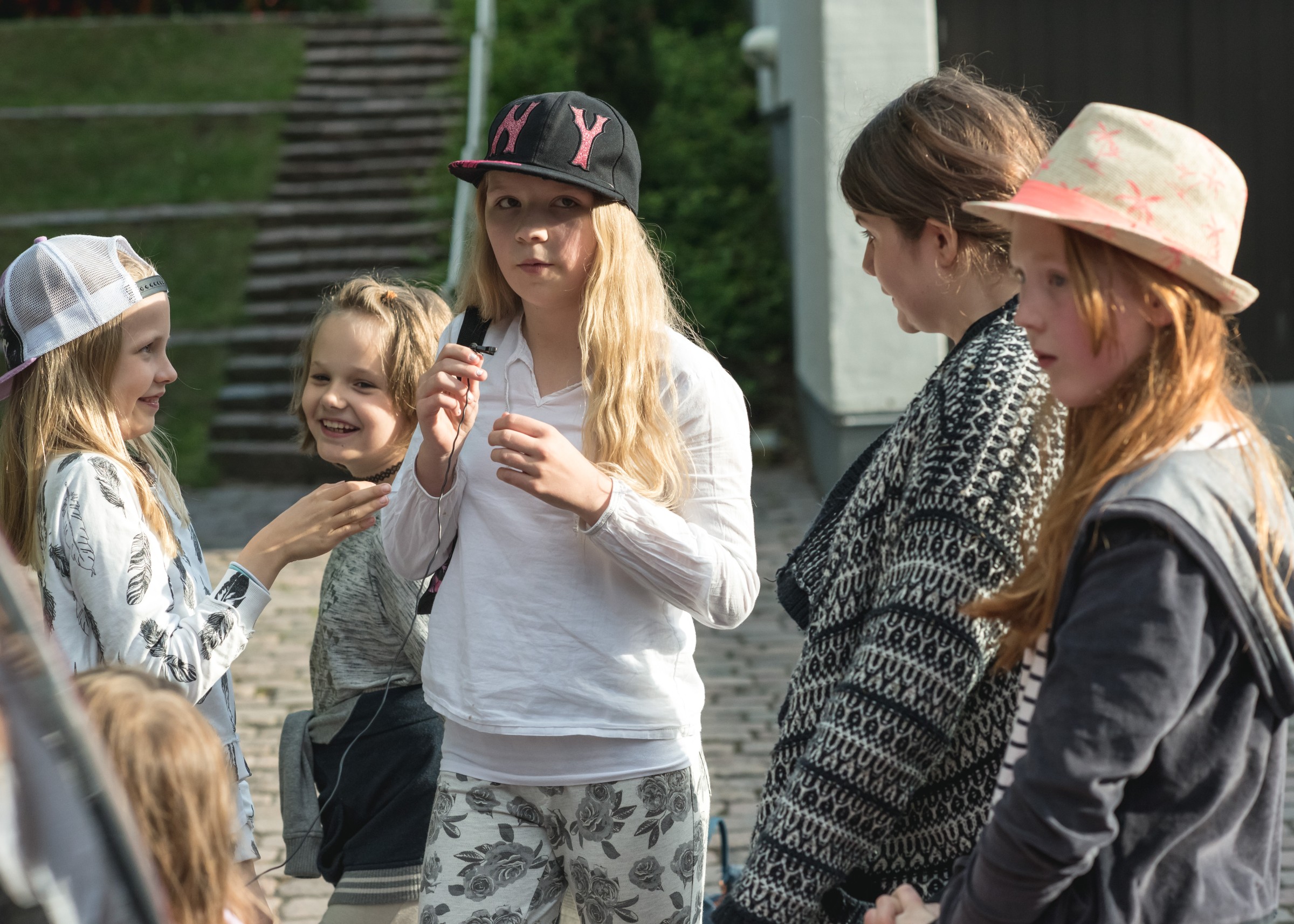 Young girls in a group