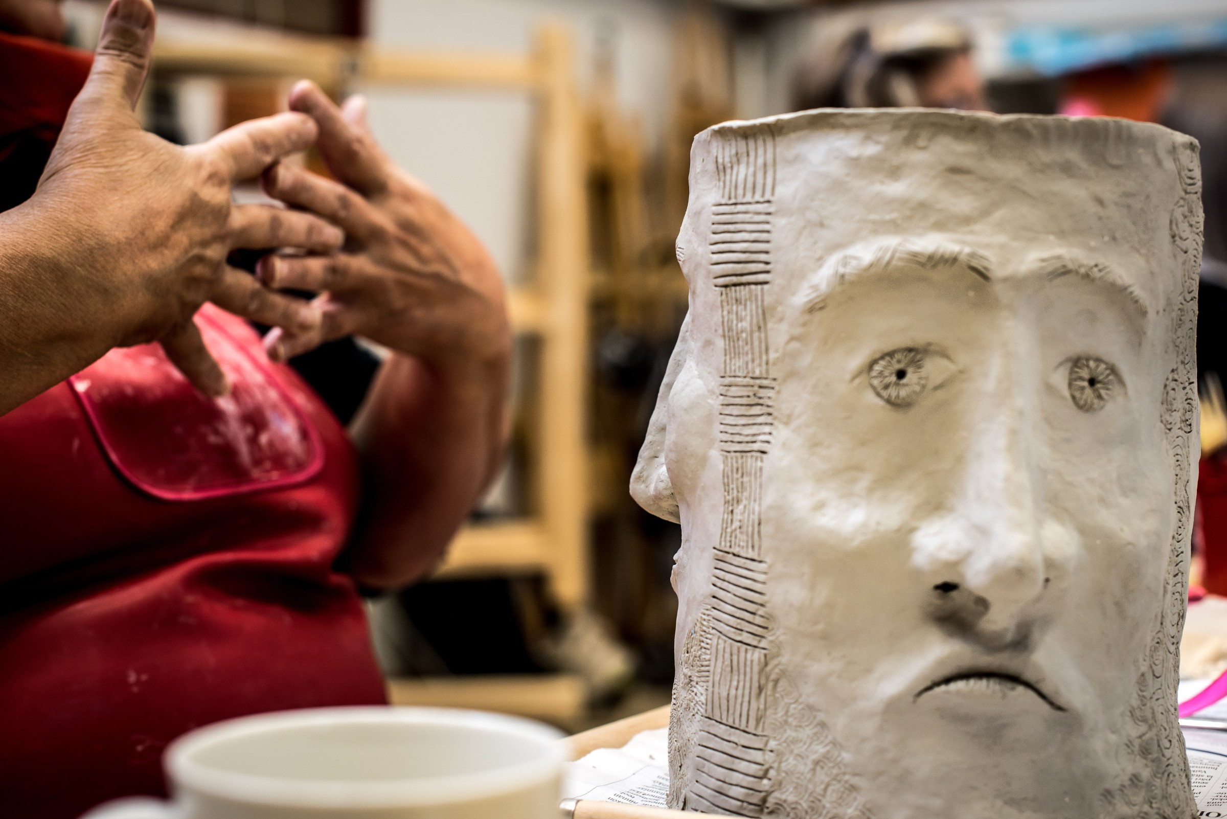 Our Coming Community ceramics workshop, totem module