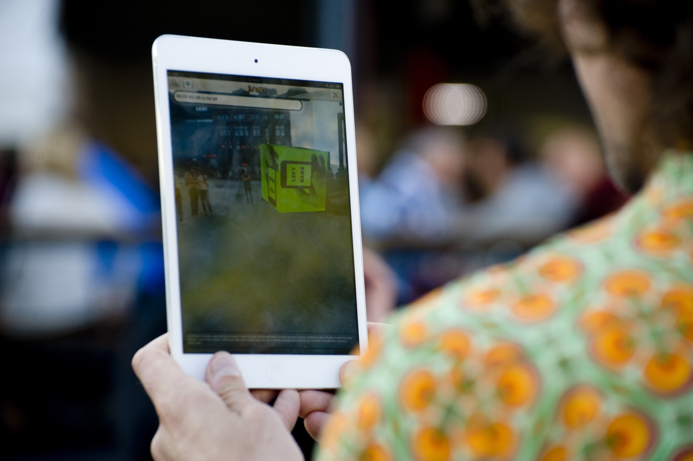 Dance AR tablet screen