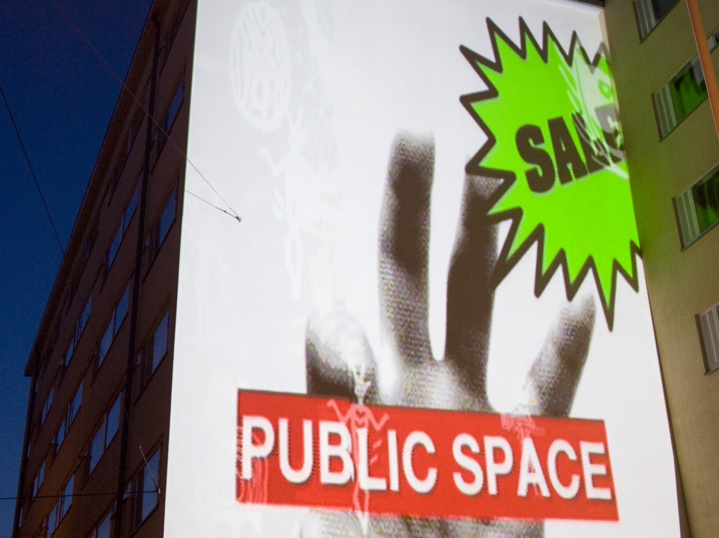 Dialogues Deconstructed City facade projection