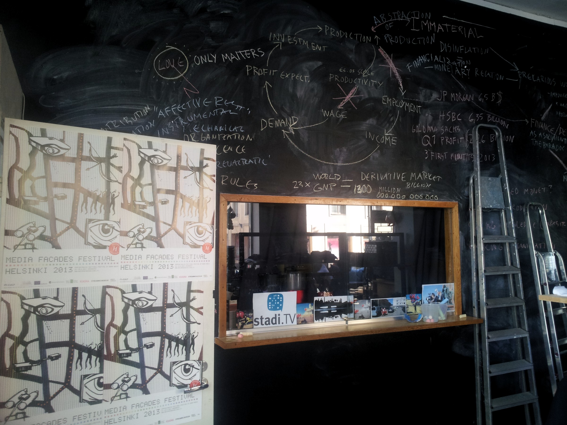 Robin Hood workshop blackboard