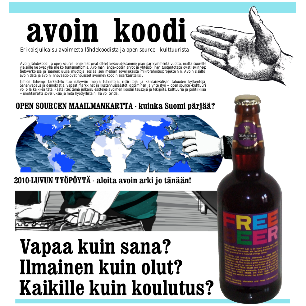 Avoin koodi frontpage detail